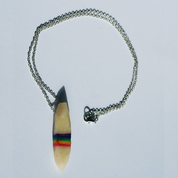 Rainbow Crystal Necklace - Picture 2 of 2